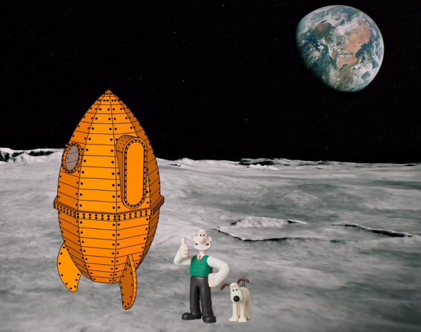 Build Wallace and Grommit's Spaceship With SketchUp (and Pixlr)